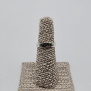 Size 6 Sterling Silver True Love Waits Solid Band Ring A4194
